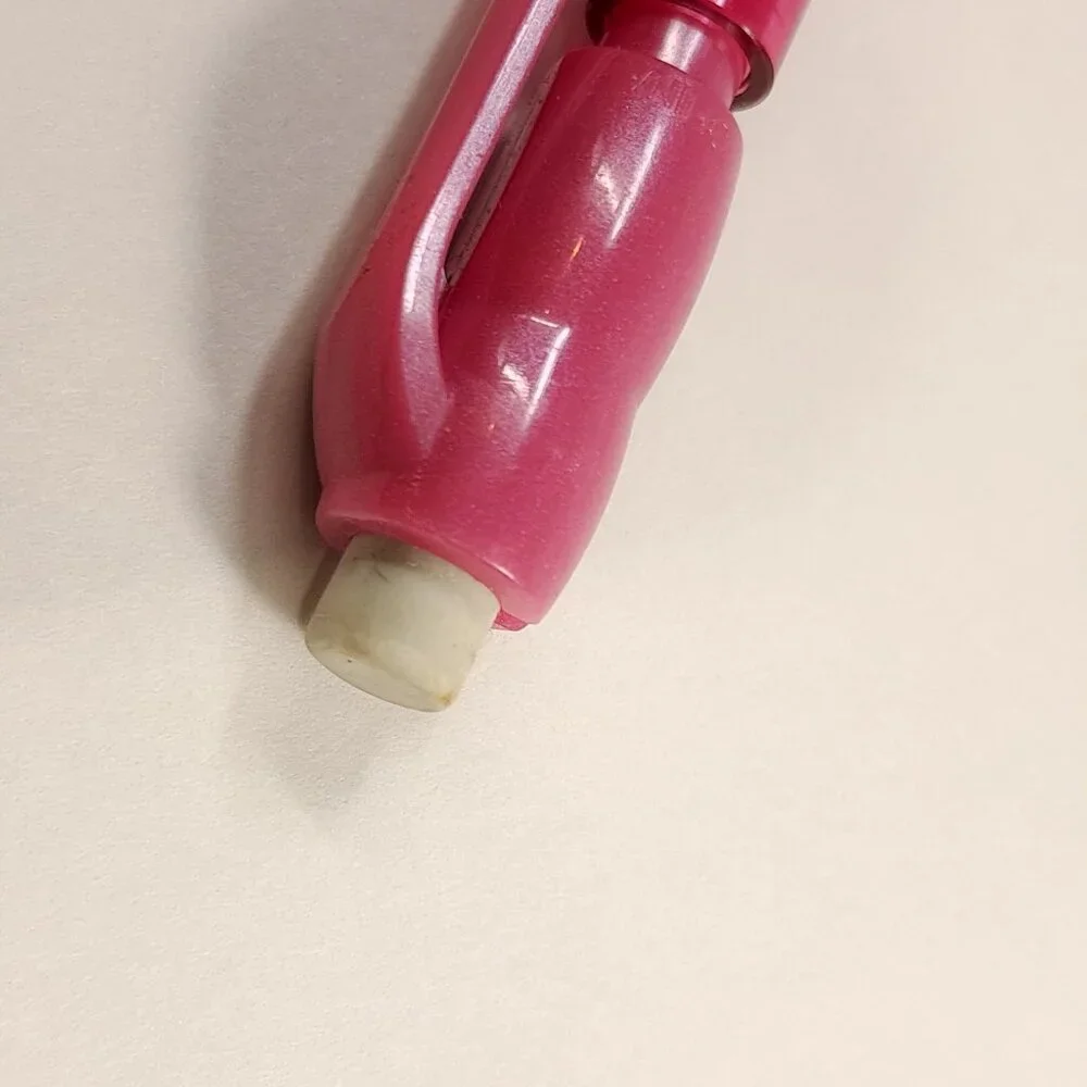 PENTEL CHAMP‎ AL15 MECHANICAL Pencil pink Transparent clear .5mm eraser Vintage